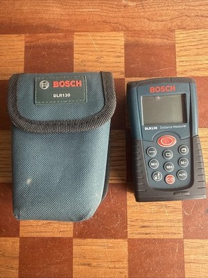Bosch DLR130 Laser Distance Measurer Digital Range Finder with Case Used