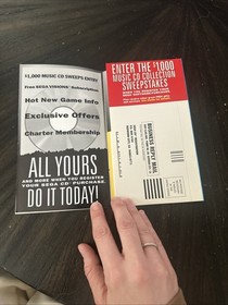 Sega CD Manual Only Double Switch W/Reg Card