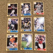 Topps 2021 Heritage MLB Baseball Trading Card Lot of 9 - Judge Acuna Scherzer