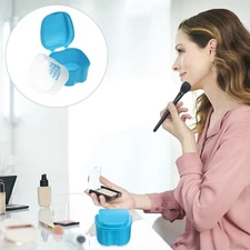 Denture Retainer Container Case Travel Holder Accessories