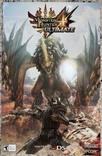Nintendo 3DS Monster Hunter 4 / Xenoblade Chronicles 2 11 X 17 Promo Poster 2015