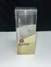 NEW--PILSNER URQUELL .4L Etched Stemmed Beer Glass Plzen Czech Republic