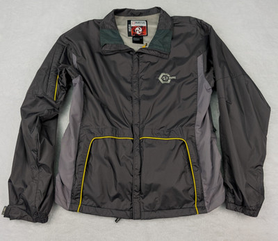Burton Ronin Full Zip Jacket Men's M Gray Mesh Lined Vented Windbreaker *Read