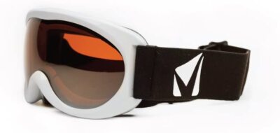 New STAGE PG Kids SKI GOGGLES White Flexible Frame UVA UVB Protection Snowboard
