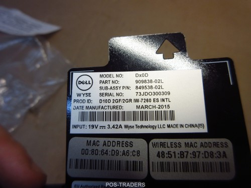 Client léger Dell Wyse 5010 D10D DX0D 2GF/2GR 909838-02L IW-7260 DVI PD - PAS D'ALIMENTATION - Photo 5/5