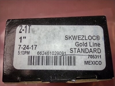 Gold Line Insert Sealmaster Skwezloc 2-1T Gold Line Insert Bearing, 1