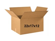 22" x 17" x 12" CARDBOARD BOX - 200 lb - SINGLE BOX
