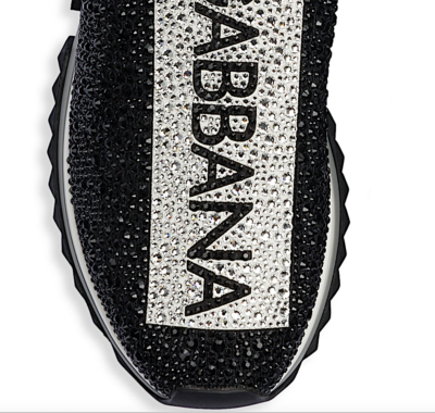 Dolce & Gabbana Sorrento Crystal-embellished Knit Sneakers NWT | eBay