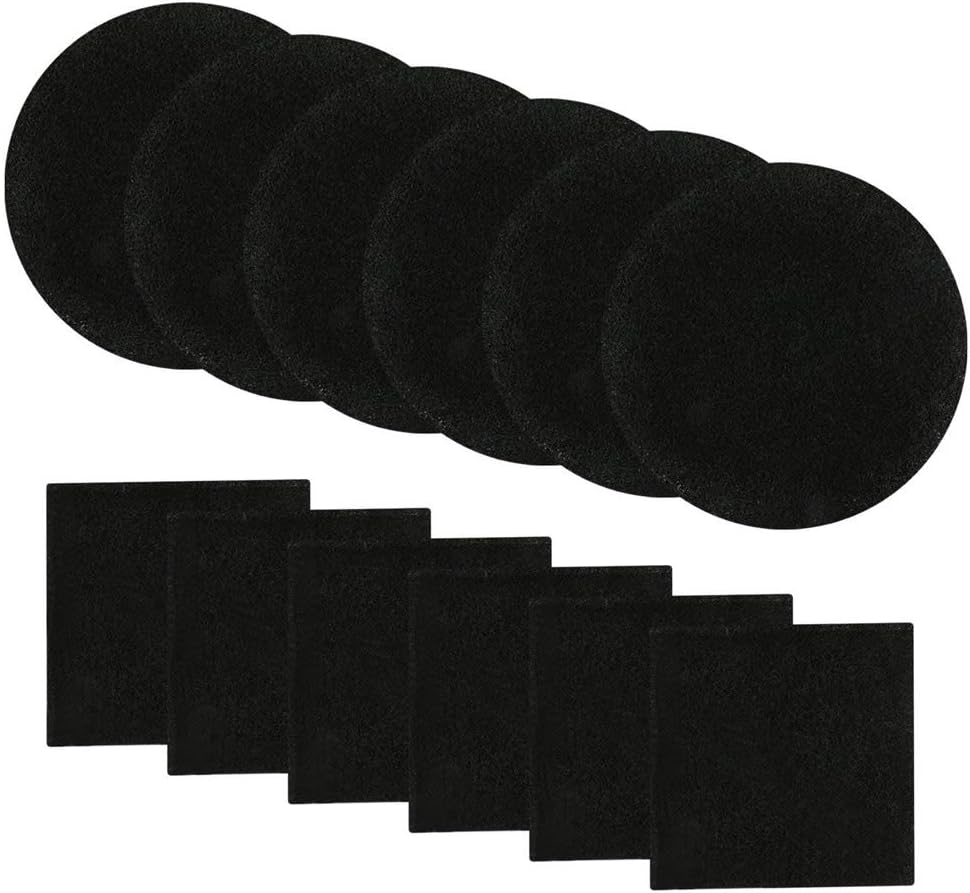 12 Pack Activated Carbon Compost Bin Filters for Kitchen Pail-image