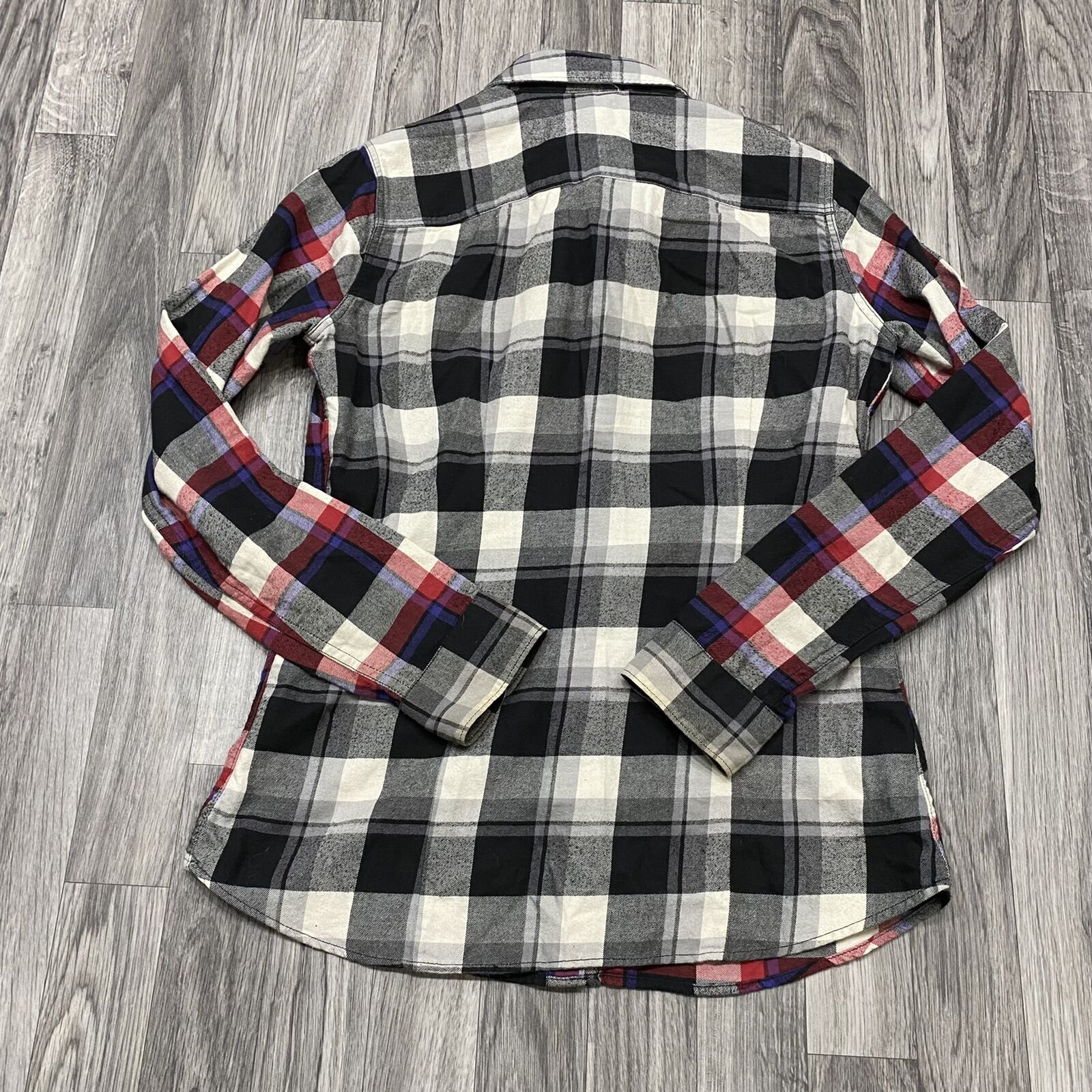 EDDIE BAUER Button Down Collared Multi Color Plai… - image 6