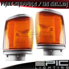 Dark Park Signal Lights For 1987-1988 Toyota Pickup 2wd - Left Right Pair