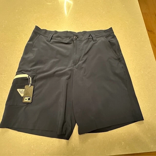 Columbia Men's Terminal Tackle 10" Shorts w/ Bottle Opener Navy Sz 38-See notes