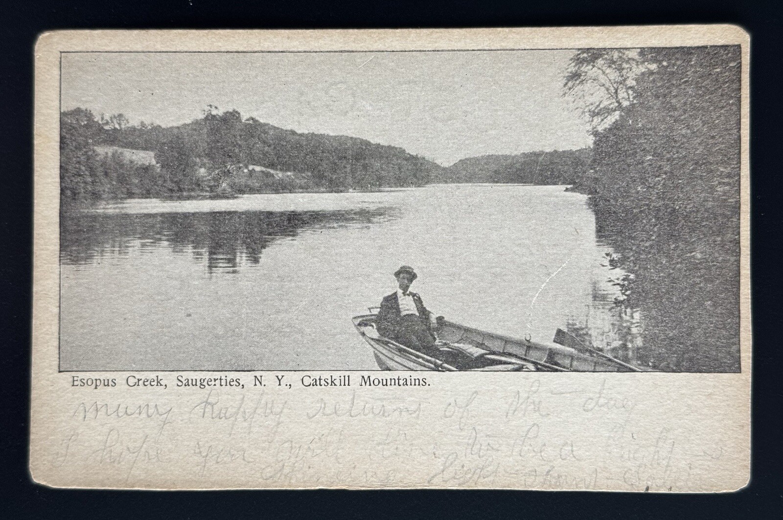 Saugerties NY Esopus Creek Catskill Mountains Cairo New York  Postcard