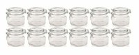 Glas Mit BüGelverschluss 600 Ml 12Er Set DrahtbüGelglas Einweckglas Vorratsglas