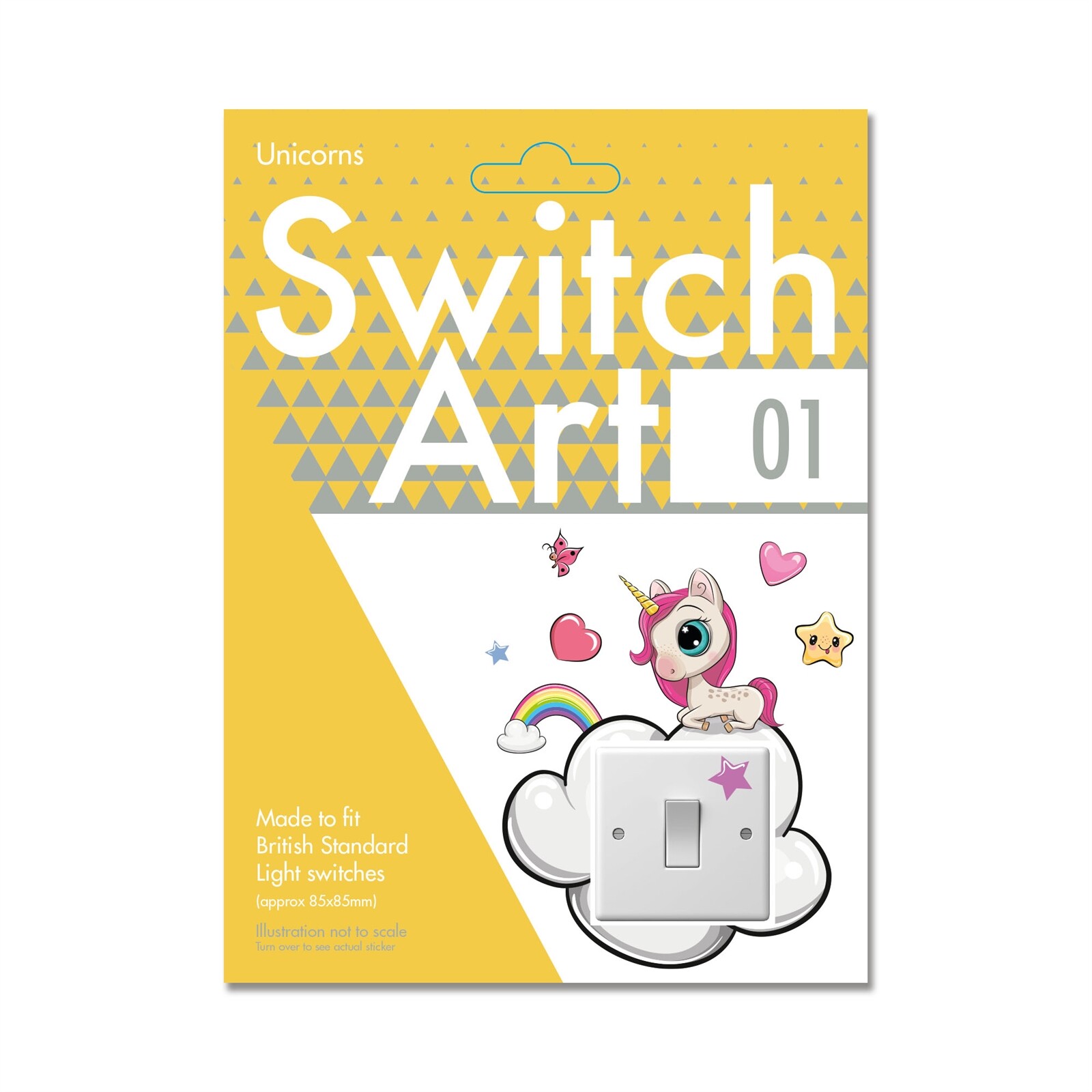 Light Switch Art Stickers 'Unicorns' For Children's Kids Bedroom Fun Decorative