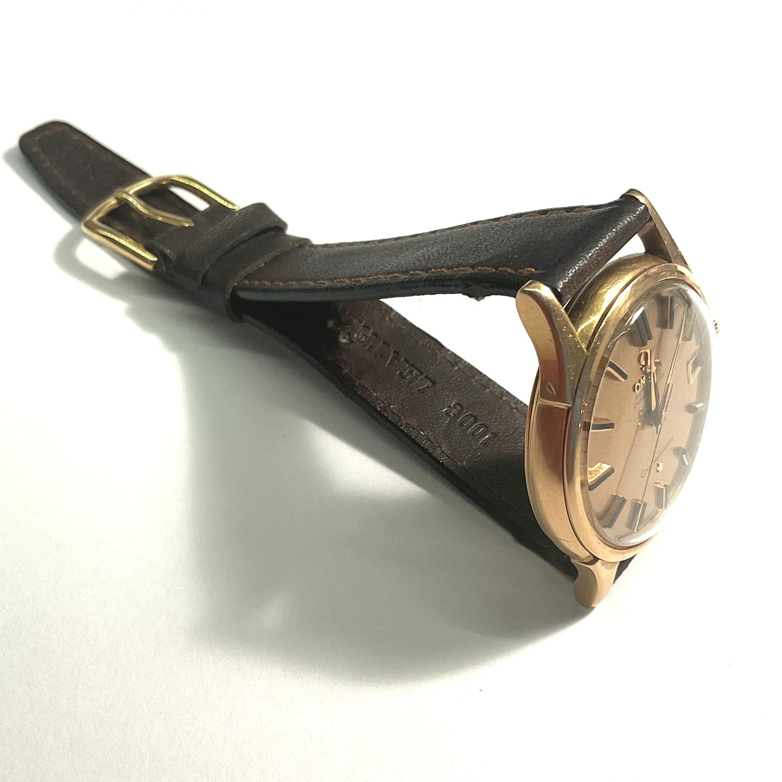 Omega Constellation Calendar 18k Gold Vintage Ref 2943 Automatic Rose 1950er image 9