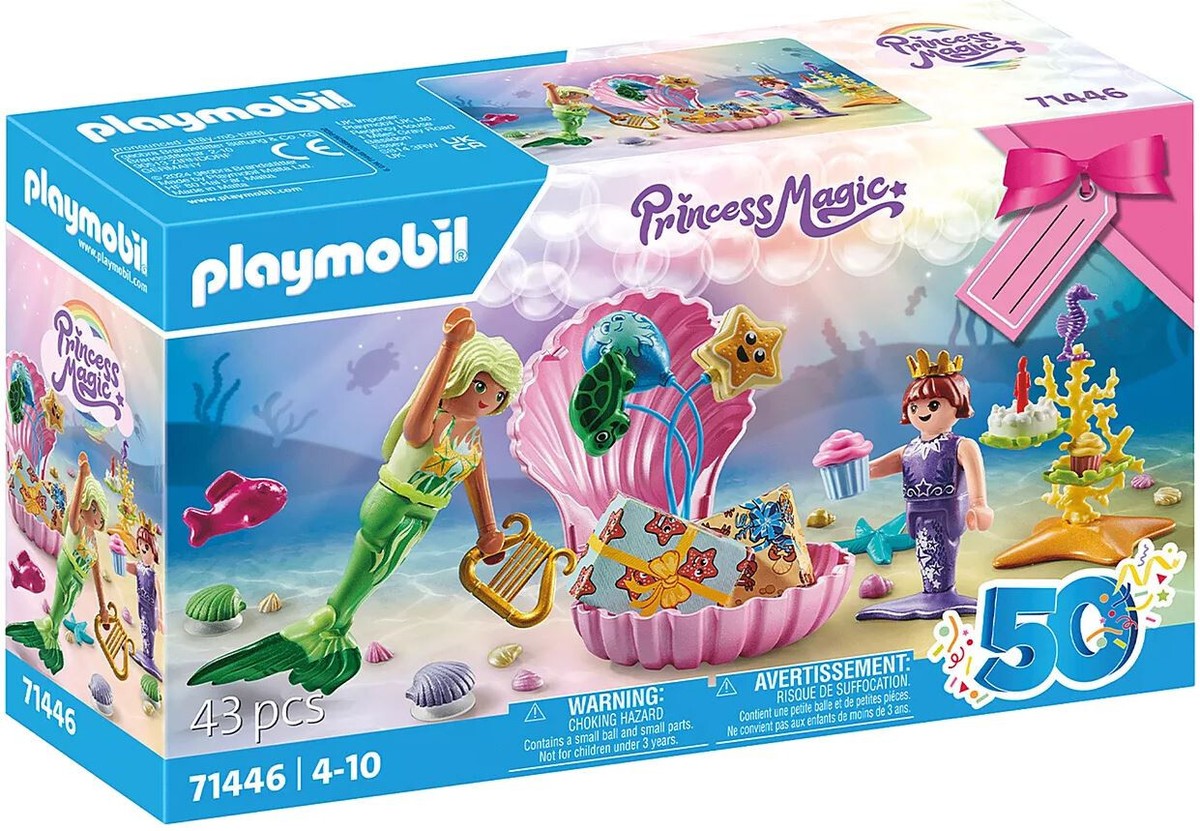 Playmobil Princess Gift Set 71446 Mermaid Birthday New Boxed 50