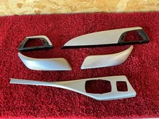 BMW 14-20 F23 ALUMINUM BRUSHED SILVER TRIM DASH DOOR CONSOLE MOLDING SET OEM 77K