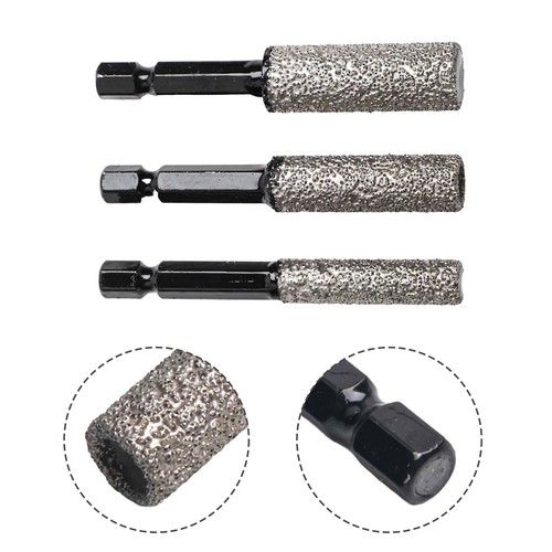 Dry Drilling Drill Bit Set with Vacuum Brazed Technology for Stone Cutting 3PCS - Picture 8 of 24