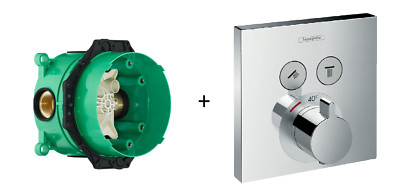 Hansgrohe ShowerSelect Thermostat mit 2 Ausgängen 15763000 + I-Box Kombipack