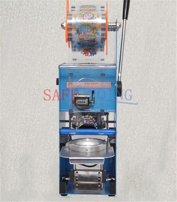 one New Manual Plastic Drink Tea Cups Sealer Sealing Machine ET-D9 220V 350W #A6