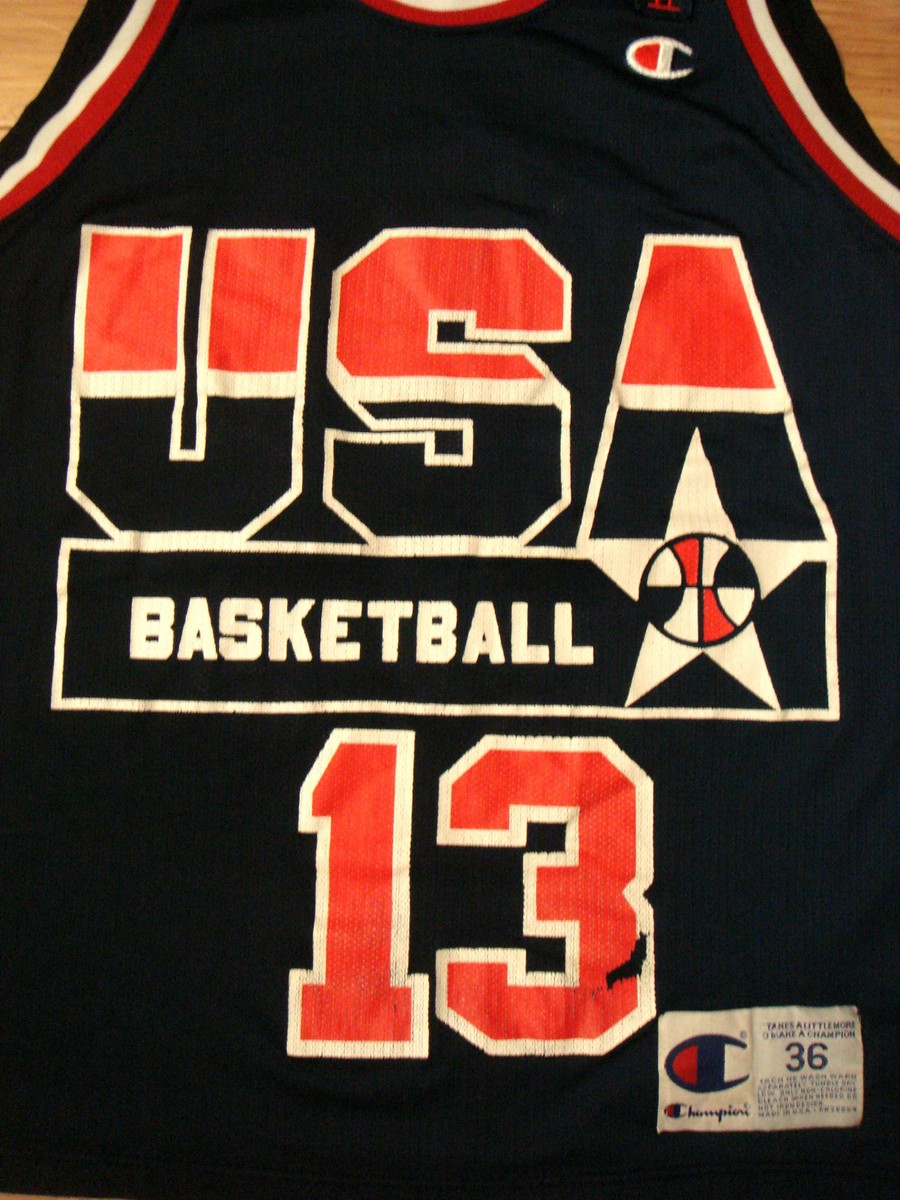 USA O'NEAL 13 ユニフォーム 44 ドリームチーム2　ユニフォーム SHAQUILLE O'NEAL Champion USA BASKETBALL Dream Team 2 Jersey