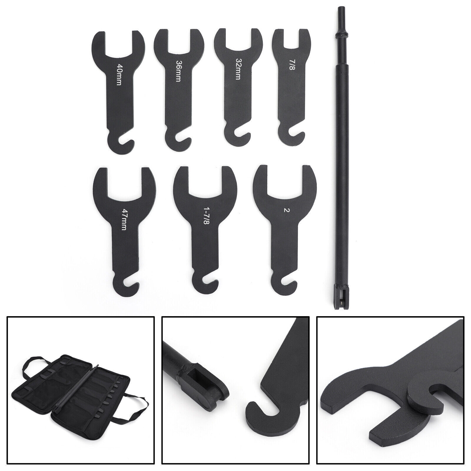 43300 Pneumatic Fan Clutch Wrench Set For Ford GM Chrysler Black S8 eBay