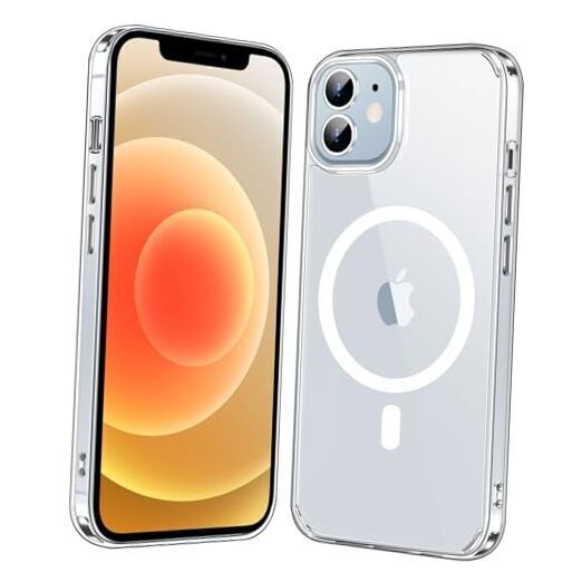 for iPhone 12 Case [Compatible with Magsafe] [Non Yellowing] [Military-Grade