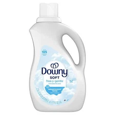 Downy Free & Gentle Fabric Softener, 77 fl oz, 105 Loads, Hypoallergenic free S!