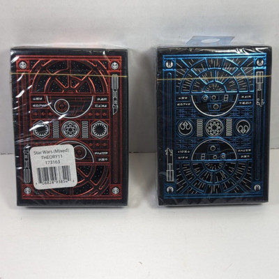 Star Wars Playing Cards Theory11 Special Edition 2-Pack Red & Blue (BRAND NEW!)