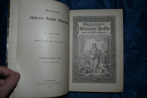 Westermanns Illustrierte Deutsche Monatshefte 4/9 1898 gebunden vintage buch - Bild 2 von 12