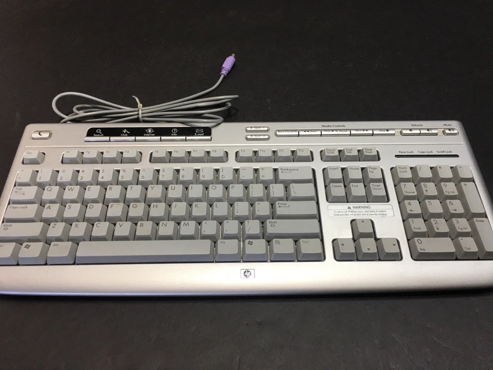 Vintage HP Computer Wired Keybard Model# 5187 - Image 2 of 4