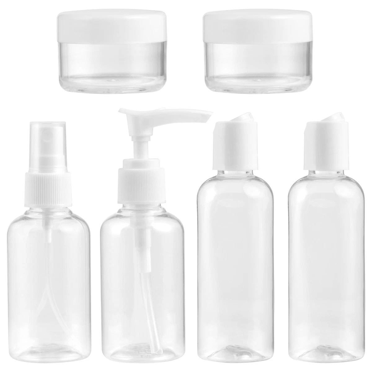 Refillable Plastic Pump Bottles for Soap and Toiletries - Leakproof  Dispenser Containers for Home and Kitchen Use 