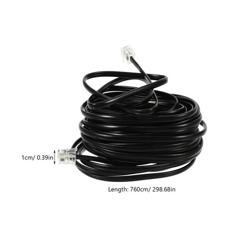 Telephone Jumper Practical Cords Cable Extension Office for Landlines - Zdjęcie 8 z 12