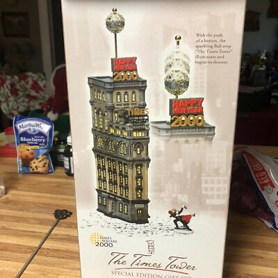 The Times Tower Special Edition Gift Set Department 56 Original Snow Village