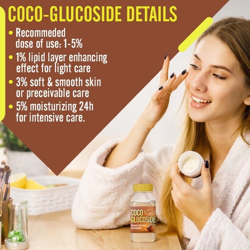 COCO GLUCOSIDE - Żel - do domowych kosmetyków i higienik - 120 g | 4,23 uncji - Zdjęcie 7 z 7