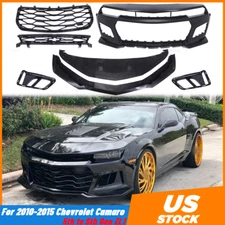 Front Bumper Kit For 2010-2014 & 2015 Chevy Camaro 5TH to 6th Gen ZL1 Style
