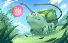 Pokemon anime shinomen4114 pok mon bulbasaur fanart Pad Gaming Mat Desk