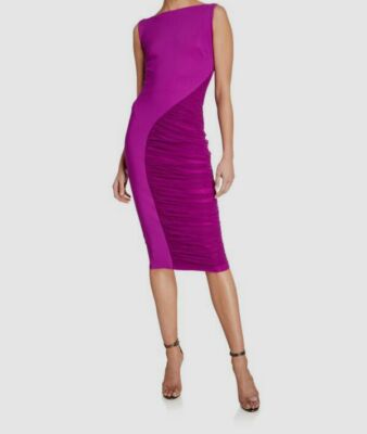 chiara boni purple dress Women Size 42 ( 6 US) Chiara Boni La Petite Robe Purple Sheath Dress