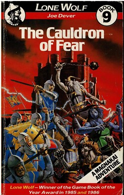 Joe Dever - Lone Wolf 9 - The Cauldron of Fear - 1./1. Edition - B+/B/B+