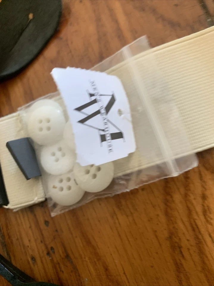 Tirantes para hombre Wearhouse negros grises cuero plateado botones etiquetas nuevas Foto 3 de 4