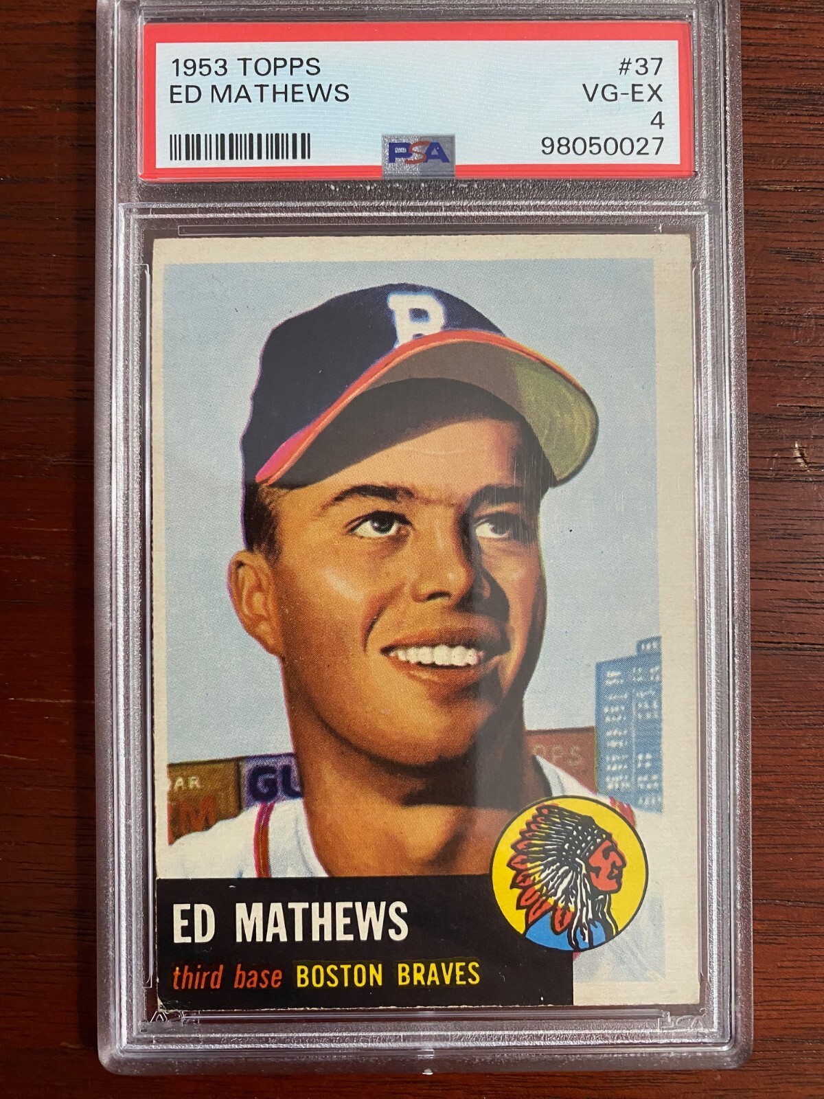 1953 Topps Ed Mathews #37 PSA 4