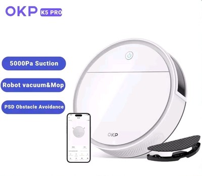 OKP K5P Saugroboter, WiFi/App Steuerung mit Alexa, Google Home.