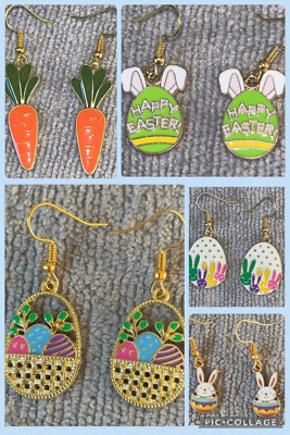 KAUFEN SIE 2 ERHALTEN SIE 1 GRATIS Oster Ohrringe | Ei Karotten Hase Korb Cracked Egg Bunny