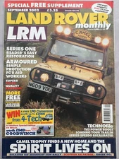 Land Rover Monthly Magazine - September 2002 - Series 1 Resto, Td5 Power Boost