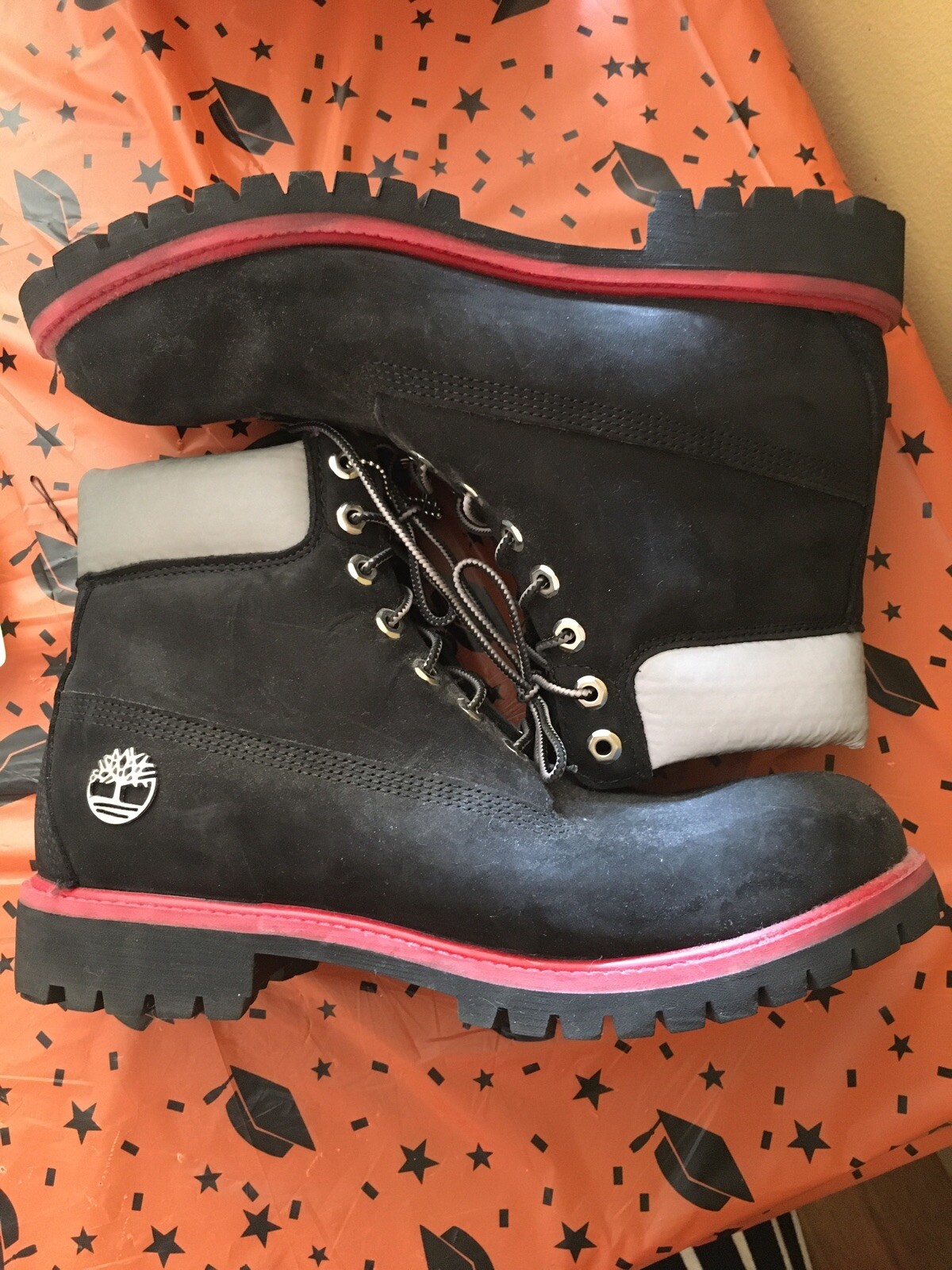 black high top timberland boots