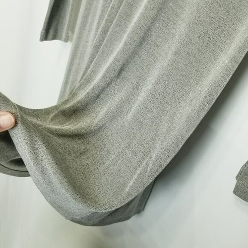 Flax by Jeanne Engelhart Dress Womens Small Gray Heathered Travel Knit Slinky - Picture 6 of 9