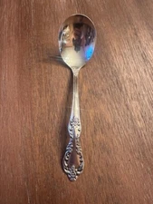 Wm Rogers Mfg Co Extra Plate Original Rogers Silverplate Magnolia Serving Spoon