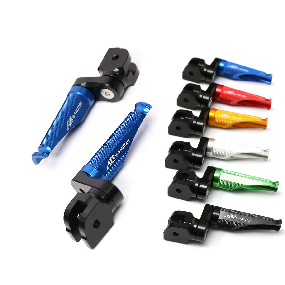 BLUE Shinobi 25mm Extend Front Foot Pegs For Kawasaki ZX-7R BLUE Shinobi 25mm Extend Front Foot Pegs For Kawasaki ZX-7R