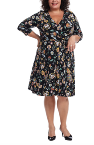 felicity printed pleat dress